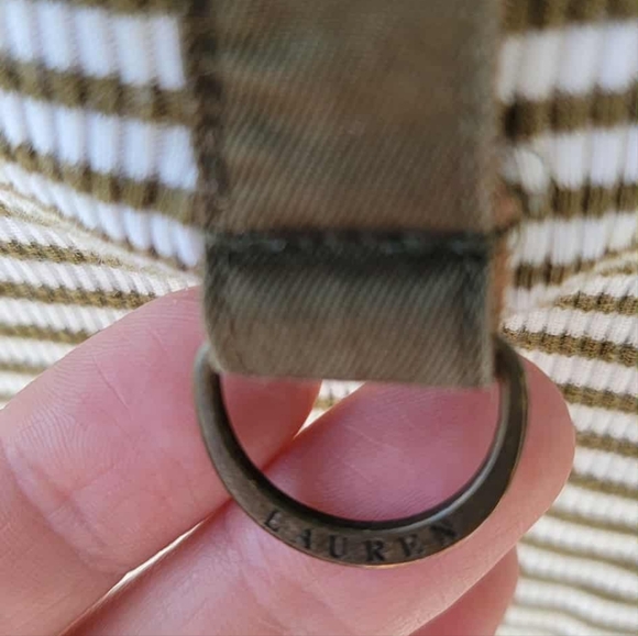 Lauren Ralph Lauren Brown Striped Women's Top - Picture 10 of 11